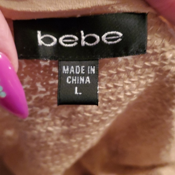 BEBE Gold sequin Cardigan size L(M) - Picture 3 of 5